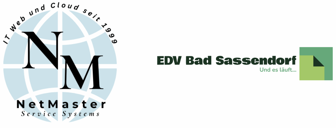 Logo NetMaster und EDV-Bad Sassendorf